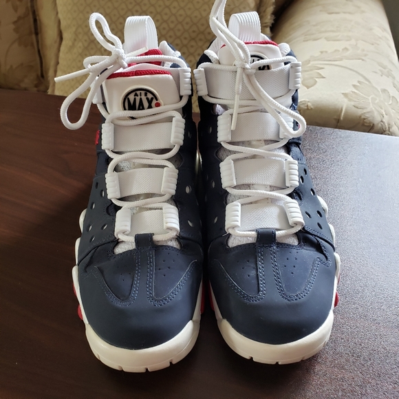 Mens 6.5 Nike Air Max 2 CB 94 Obsidian Blue Gym Red White Olympic Charles Barkle - Picture 2 of 6